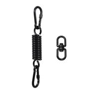HOUDERCO Heavy Duty Hammock Chair Versatile Use on Hanging Kit with Carbon Steel Shock Absorption Spring Black Hanging Hardware for Swing Chairs and Tents Porch and Patio