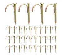 HOUDERCO Heavy-Duty Steel Pipe Support Clamps Half Clamp Hook Nail 100Pcs 1 Inch for Plumbing Fixing and Electrical Wire Tube Clips