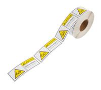 HOUDERCO Heavy for Roll Label Package Adhesive Stickers Warning with 500 Labels and Secure Attachment and Grab Attention Lift Shipping Packaging Transportation Team