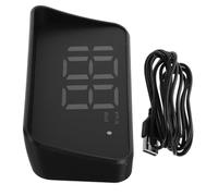 HOUDERCO High-precision Gps Speedometer with Green Lcd Display Vehicle Speed Tracker and Kilometer Monitoring USB Play Dashboard for Car Use Night Mode Optimized for Safer Driving