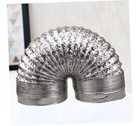 HOUDERCO High Temperature Resistant Aluminum Foil Exhaust Hose with Fireproof Coating Flexible Ventilation Duct for HVAC Dryer Bathroom Kitchen Greenhouse Air Intake and Exhaust