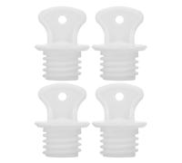 HOUDERCO Hot Water Bottle Caps Hot Water Bag Plugs 4pcs Replacement Stoppers Rubber with Anti Leakage Seal, Universal Fit for Home and Office Use