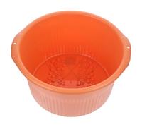 HOUDERCO Household Foot Bath Bucket with Massage Function Pp Material Orange Foot Soak Bucket for Relaxing Muscles for Home Use