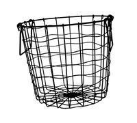 HOUDERCO Iron Art Handheld Laundry Basket Hollow out Clothes Organizer Storage Bucket for Dirty Clothes Sundries Capacity Design