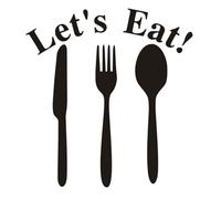 HOUDERCO Kitchen Rules Creative Wall Decal 45X42Cm Removable Vinyl Sticker for Dining Room Decoration