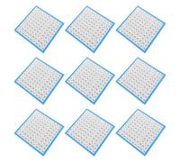 HOUDERCO Laminated Hundreds Chart 10 Sheets Math Tables Educational Number Chart for Students in Classroom and Homeschool Settings