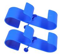 HOUDERCO Leaf Rake Tool Holder 2pcs Plastic Bracket for Garden and Bathroom Multipurpose Design Debris Resistance