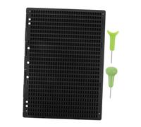 HOUDERCO Line Braille Writing Board with Braille Stylus Durable Learning Tool for Education Personal and Public Use Enhanced Stability