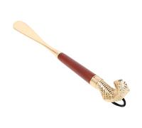 HOUDERCO Long Handled Shoe Horn Metal Snake Head Shape with Extra Long Length for Women Seniors Shoe Helper Suitable for Shoe Wearing and Pull Rings