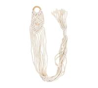 HOUDERCO Macrame Ukulele Wall Hanger Handwoven Guitar Storage Bag Wall Mount Instrument Holder for Indoor Outdoor Use Space Saving Design Protects Ukulele From Damage