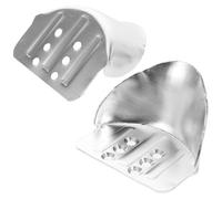 HOUDERCO Metal Stilt Heel Bracket Replacement Kit Designed to Maintain Balance and Reliability Aluminium Alloy Construction with Silver Finish for Drywall Stilts for Home Improvement