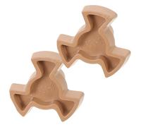 HOUDERCO Microwave Turntable Coupler and Tray Shaft Holder 2pcs Microwave Plate Part Replacement Oven Turntable Roller Guide for Home Kitchen