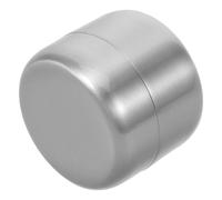 HOUDERCO Mini Stainless Steel Pill Holder Round Metal Storage Box Sealed Small Pocket-Sized Container with Lid for Travel Daily Medication Organization