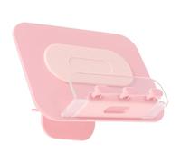 HOUDERCO Multi-functional Wall-mounted Phone Stand Holder for Mobile Phone and Tablet in Pink PC and Silicone Material, Robust Adhesive Rack Suitable for Home and Office Use Random Color