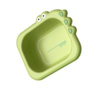 HOUDERCO Multifunctional Cartoon Infant Wash Basin for Newborns and Boys and Girls, Large Green Portable Baby Bath Tub for Home Cleaning