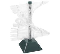 HOUDERCO Nail Practice Display Holders Spiral Style 2.44X2.44X0.91In Acrylic with 60 Pcs for Nail Art Sample Organization