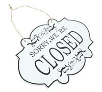 HOUDERCO Open Closed Sign Retro Style Wooden Double-sided Easy Installation and Hanging Feature Door Decor for Business Suitable for Grocery Store and Bar