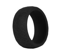 HOUDERCO Outdoor Sports Silicone Finger Ring Black Fish Scale Texture Flexible Slip Joint Ring for Fishing Swimming Exercise and Active Lifestyles