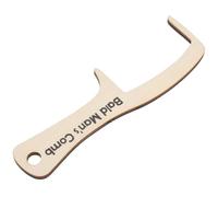 HOUDERCO Oversized Wooden Hair Comb with Wide Teeth for Styling and Grooming, Beige Wood Material, Promotes and Relieves Head Fatigue, for Comedy Acts and Clown Costumes