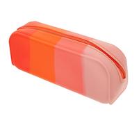 HOUDERCO Pencil Case Aesthetic Pencil Pouch Large Capacity Silicone Material Portable Pen Bag for School Students Girls Office Desk Organizer