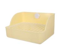 HOUDERCO Pet Cage Toilet for Rabbits Guinea Pigs Small Animals Spacious Litter Box Trainer with Splash Prevention Design for Clean Habits Easy Maintenance