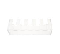 HOUDERCO Petri Dish Rack Visibility Space-saving Lab Dish Storage Bracket Acrylic and Non-slip Base with 5-slot Vertical Well-type Structure for Microbiology Lab Bench Storage