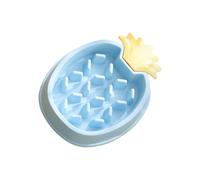 HOUDERCO Pineapple-shaped Slow Feeder Dog Bowl with Design, Wear Resistant Pp Material, for Puppies and Dogs during Travel, Prevents Gulping and Promotes Healthy Eating