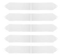 HOUDERCO Plastic Bookmark Holders 10 Pieces with Pre-Punched Holes for Page Organization and Convenient Bookmark Organizer Lightweight Waterproof