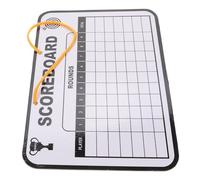HOUDERCO Portable Double-sided Dry Erase Golf Scoreboard for Teens and Adults, White Cardboard Golf Writing Score Board for Practice and Competition