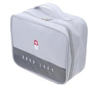 HOUDERCO Portable Emergency Medical Bag Multifunctional Medicine Storage Kit for College and School Use Durable Organizer with Compartments for Travel and Home Emergencies
