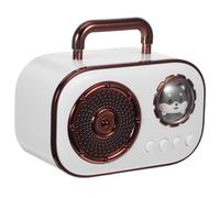 HOUDERCO Portable Mini Wireless Speaker with Wireless Connectivity and Extended Battery Life, Compact Abs Material Design in White, for Office and Camping Use
