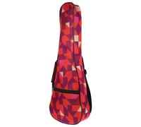 HOUDERCO Portable Outdoor Ukulele Bag with Oxford Cloth Material and Convenient Geometric Design, Red Ukulele Carry Bag Suitable for Travel and Home Use with Labour-saving Features