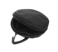 HOUDERCO Portable Round Earphone Case Mini Earbud Storage Pouch Oxford Zipper Key Bag Coin Purse for Travel Smartphone Cable Holder