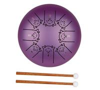 HOUDERCO Portable Steel Tongue Drum for Adults Lightweight Percussion Instrument with Pallet Meditation Drum for Beginners and Focus Improvement