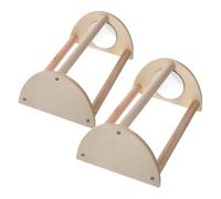 HOUDERCO Portable Wooden Chicken Perch and Stand for Coop and Brooder Dual-function Roosting Bar for Hens and Chicks Lightweight Poultry Accessory for Healthy Growth and Social Activity