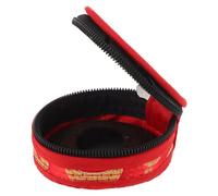 HOUDERCO Practical Finger Cymbals Case and Tingsha Cymbals Pouch Made of Cotton Cloth with Red Colour, Easy to Carry and Protect Your Musical Bells for Belly Dance Or Meditation