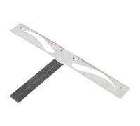 HOUDERCO Professional Eyebrow Ruler Stencil for Tattoo Styling and Makeup, Metal Three-point Brow Measuring Tool with Easy to Carry Design, for Eyebrow Makeup Beginners and Stylists