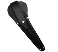 HOUDERCO PU Leather Scabbard Protective Cover for Sewing Scissors with Waistband Hanging Sheath for Tailoring and Fabric Cutting Tools Black 10 Inch