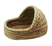 HOUDERCO Rabbit Nest Woven House for Small Pets Comfortable Sleeping Hut for Hamsters Guinea Pigs Bunnies Durable Safe and Portable Hideout for Daily Activities and Rest
