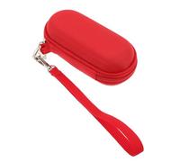 HOUDERCO Red Clarinet Mouthpiece Protector Pouch with Thick Cushioned Interior and Zipper Closure, Damage Resistant Plastic and Cloth Case for Woodwind Mouthpiece Storage during Lessons