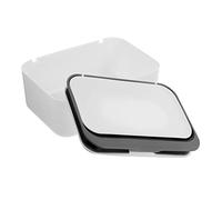 HOUDERCO Refillable Baby Wipes Dispenser Box with Lid, Large Capacity Wet and Dry Wipe Container, Dustproof Storage for Nursery and Travel, Dark Grey