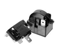 HOUDERCO Refrigerator Compressor Overload Protector Starter Relay Pin Butterfly Type Overheat Protection for Fridge Freezers Mini Fridges and Beverage Coolers Compatible Replacement Part