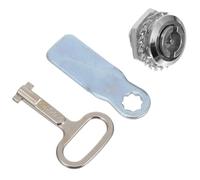 HOUDERCO S Type Zinc Alloy Cam Lock Set with Key for Outdoor Electrical and Gas Meter Boxes Rust Resistant Latch Lock for Mailboxes Drawers and Cabinet Enclosures