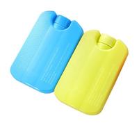 HOUDERCO Set of 2 Assorted Colour Ice Boxes for Pets, Cooling Gel Boxes Made of Pe Material, Space-saving Design for Hamster and Small Animals in Summer Cooling Shelters Random Color