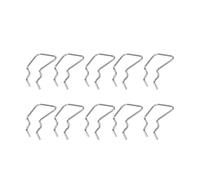 HOUDERCO Single Pegboard Hooks Wall Hooks 10pcs Stainless Steel for Tool Storage and Display, Space-Saving and Easy to Install Suitable for Extension Cables and Sports Equipment Organising