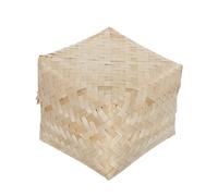 HOUDERCO Small Handmade Bamboo Steaming Basket for Sticky Rice, Woven Bamboo Food Steamer Basket with Optimized Steam Flow, Sustainable Material, for Asian Steamed Recipes and Kitchen Use