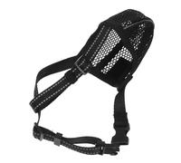 HOUDERCO Soft Mesh Dog Muzzle for Large Breeds Adjustable Breathable Pet Mouth Cover to Prevent Chewing Barking Biting Durable Air Mesh Design for Comfort and Security
