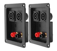 HOUDERCO Speaker Terminal 2 Piece Binding Post Adapter for Speaker Box with Application in Concerts and Corporate Meetings