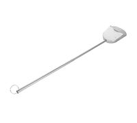 HOUDERCO Stainless Steel Adjustable Soil Scoop Gardening Poop Scooper with Telescopic Handle for Bird Cage Cleaning, Chicken Coop and Small Pet Yard Waste Removal