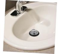 HOUDERCO Stainless Steel Kitchen Sink Filter Basket with High Seal Rubber Stopper and Drain Hair Catcher Compact Clogging Strainer for Food Particles Convenient Water Lock for Washing